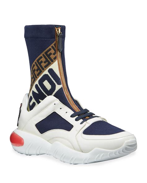 fendi sneakers sock|fendi suede sneakers.